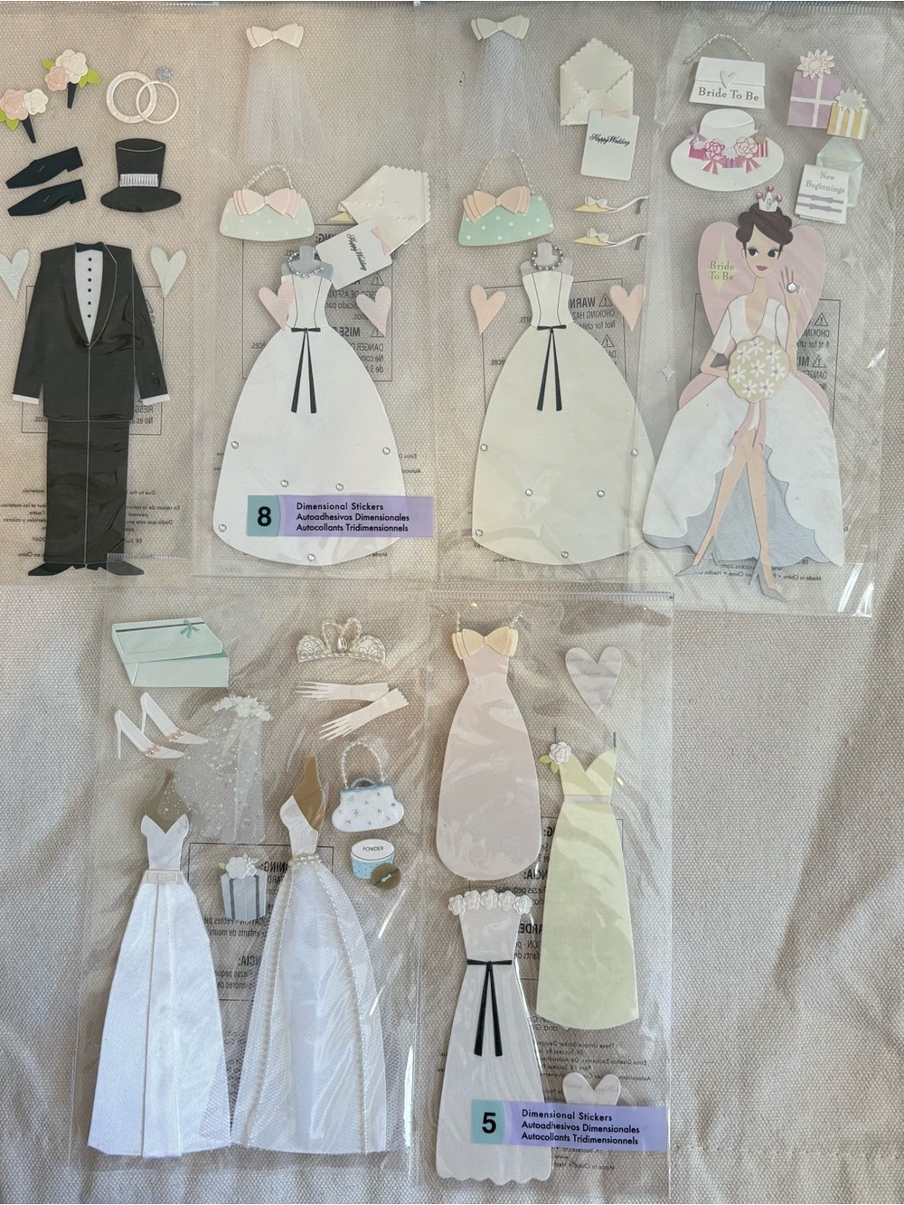 Wedding Stickers lot Jolee’s Boutique
